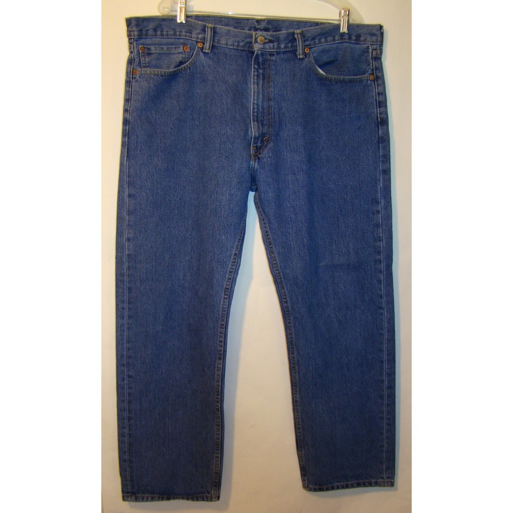 LEVIS 505 MENS STRAIGHT BLUE DENIM JEANS SIZE 40X30    D162 - Picture 4 of 8
